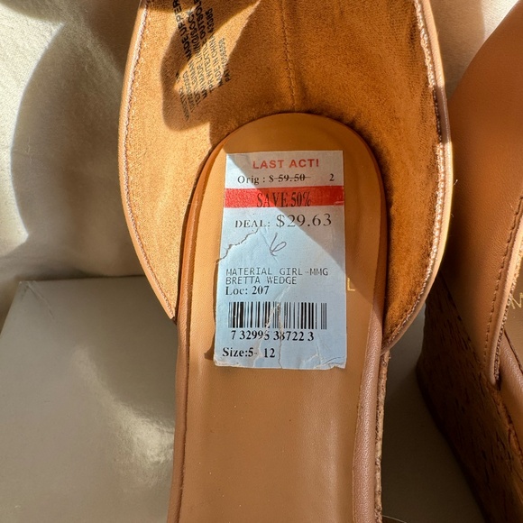 Material Girl MMG Bretta Wedge Women's SIZE 6 - Picture 7 of 8